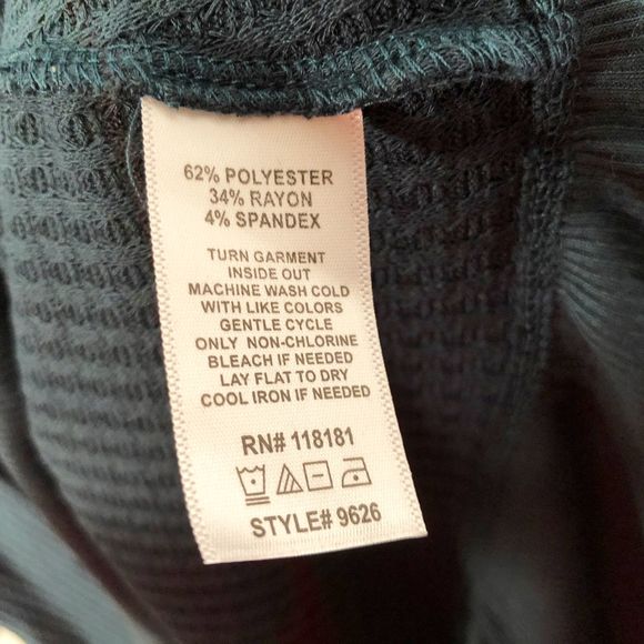 Dressbarn BLEU Plus Size 2X Blouse Green 789 - Picture 6 of 6